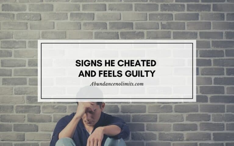 Signs He Cheated And Feels Guilty About It