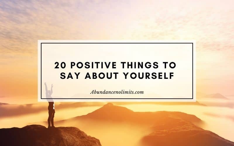 Positive Things to Say About Yourself